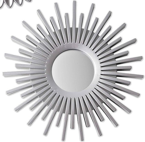Silver round wall - silver, mirrors