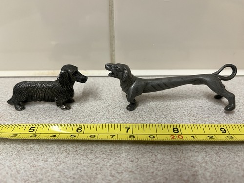Metal dachshund miniature - metal,