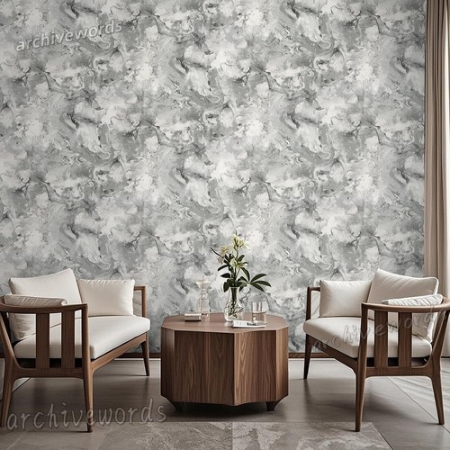 Grey marble metallic wallpaper - marble,