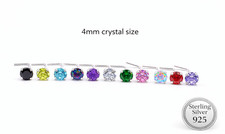 Large crystal nose stud - 4,