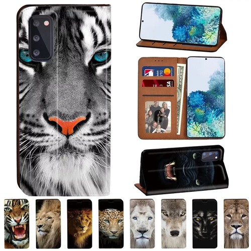 Animal leather stand phone - animal,
