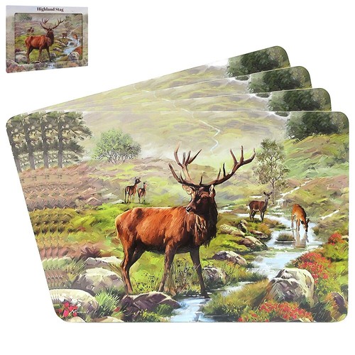 Scottish highland stag set - stag,