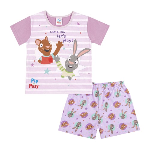 Pip posy girls pyjamas short - &,