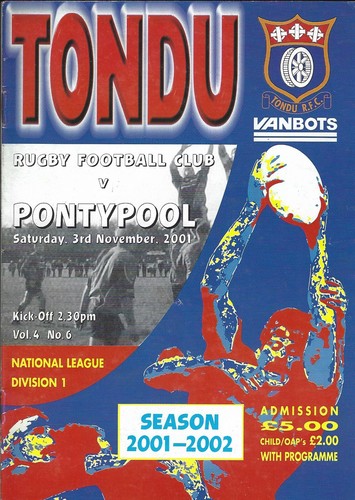 Tondu pontypool nov 2001 - 3,