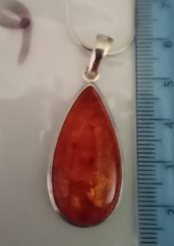 Amber pendant sterling silver