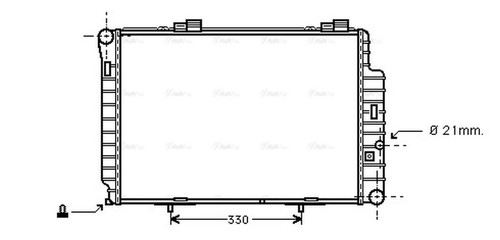 Ava coolant radiator ms2235 - coolant,