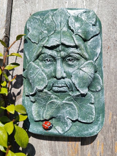 Green man wall - man, plaque
