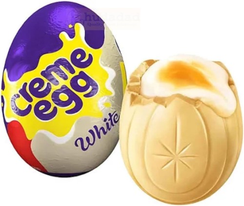 White chocolate creme egg - white,