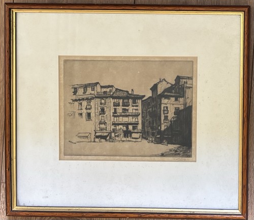 Original framed signed print - original,