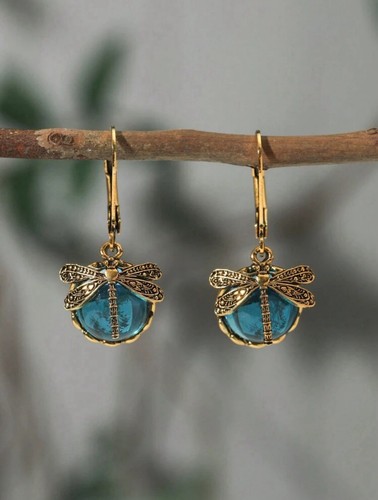 Bronze vintage dragonfly - bronze, shape