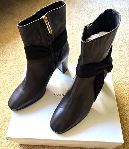 Karen millen black leather - black,