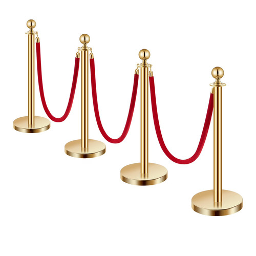 Velvet rope queue poles - velvet,