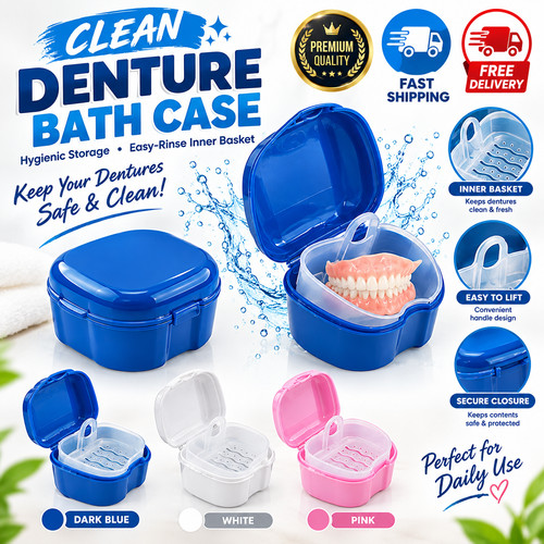 Clean denture bath - clean,