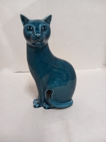 Poole pottery ceramic - pottery, cat