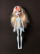 Monster High Music Festival Abbey Bombinable NUDE doll blonde rainbow hair