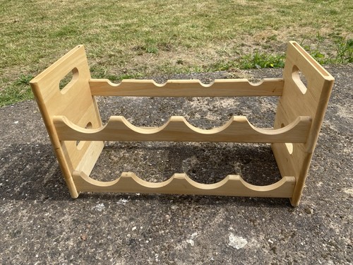 Set stacking wooden wine - 2,