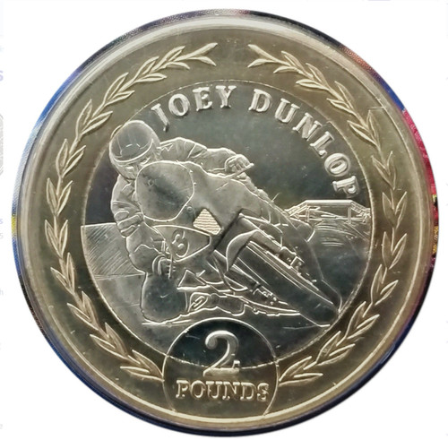 Isle man coin 2 pounds - man, £2