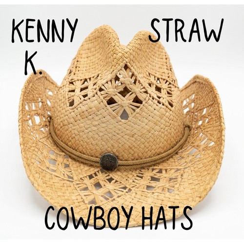Straw western cowboy hat kenny - western,