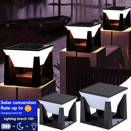 Modern solar post light - post,