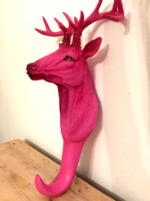 Pink Stag/ Antler wall coat