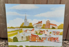 Manningtree Montage Original Acrylic PaintingTed Gynn 2010 Charity Sale