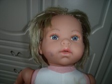 LOVELY SPANISH ARTIST DOLL SB RONGLONG  GIRL DOLL 18" FIXED  EYES TLC? REBORN?