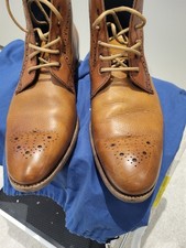 Mens Barker Boots Size 8 Tan