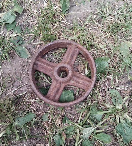 Vintage cast iron - vintage, wheel