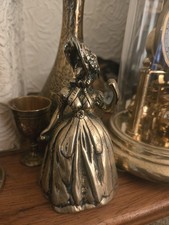 Antique Brass Lady Bell