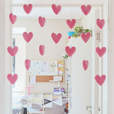 Furry Plush Heart Shaped Door Curtain Cute Sweet Baby Room Teen Girl Home Decor