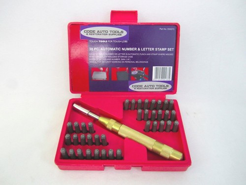38pc letter and number punch - 38pc,