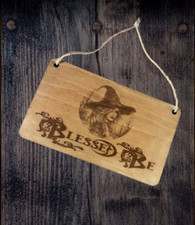 Personalised wooden Blessed Be