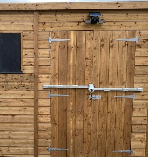 Shed door lock bar - shed, latch