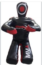 70" MMA Leather Grappling Dummy Brazilian Jiu Jitsu Punching Training Judo BJJ