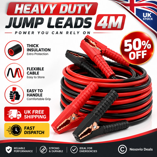 Heavy duty jump leads - heavy,