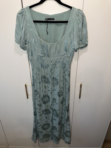 Zara sage green floral - sage,