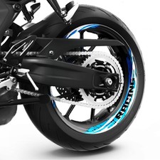 For STREET TRIPLE 765 R/RS 17-18  Wheel Inner Rim Stickers 17" Racing Aqua S21