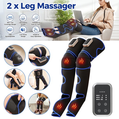 Leg massager with heat full - leg,