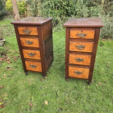 Pair antique mahogany - of,