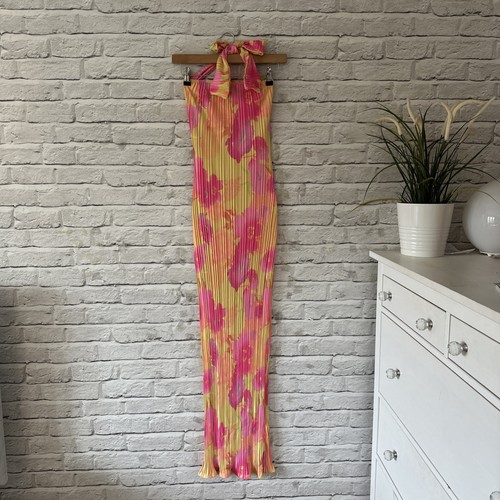 Yellow pink floral - &,
