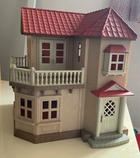 Sylvanian Families Willow Hall 4962 Vintage Red Roof Beechwood House Lights Work