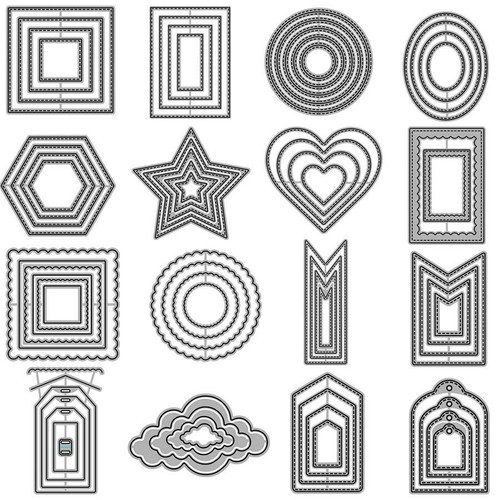 Nesting stitch circle tags - stitch,