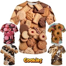 Funny Food Cookie Round Neck