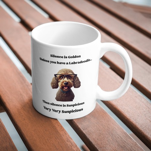 Labradoodle dog mug office - labradoodle,