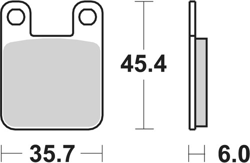Sbs brake pads - pads, front
