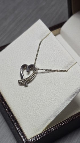 Diamond necklace white gold - necklace,