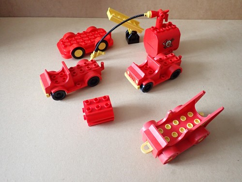 Vintage duplo fire truck - duplo,