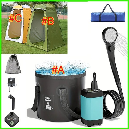 Portable camping shower kit - shower,