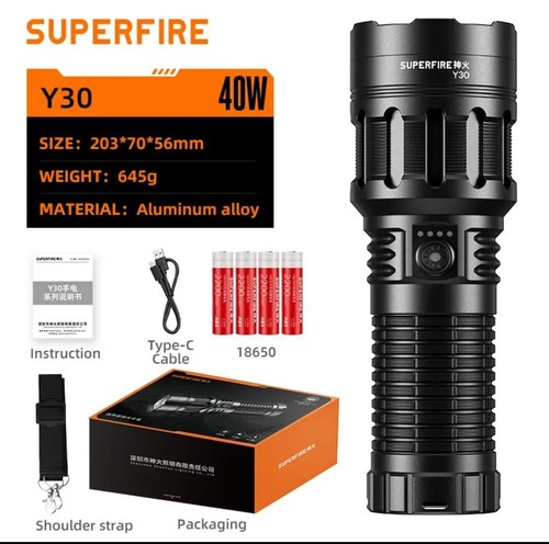Superfire y30 led flashlight - led,