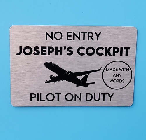 Plane sign personalised - plane,